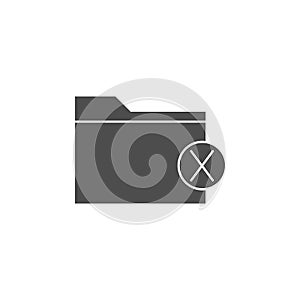 ban folder icon. Elements of web icon. Premium quality graphic design icon. Signs and symbols collection icon for websites, web de