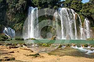 Ban Gioc-Detian Waterfalls on the border between Vietnam and China