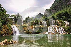 Ban Gioc Waterfall, cao bang province, North Vietnam photo