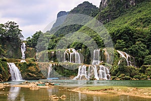 Ban Gioc Waterfall, cao bang province, North Vietnam photo
