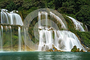 Ban Gioc waterfall in north of Vietnam.