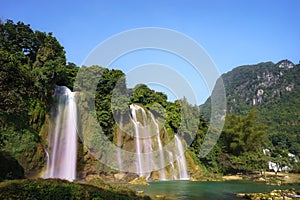 Ban Gioc waterfall in north of Vietnam.