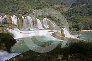 Ban Gioc waterfall in north of Vietnam.