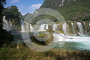 Ban Gioc waterfall in north of Vietnam.