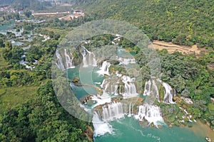 Ban Gioc Waterfall in North Vietnam photo