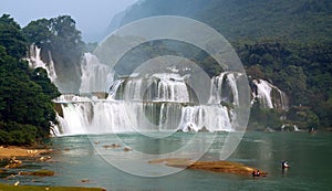 Ban Gioc waterfall in Vietnam