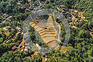 Ban Huai Hom Christendom, village in the jungle and valley in Mae Hong Son, Thailand