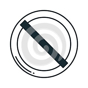 Ban Isolated Vector icon which can be easily modified or edited
