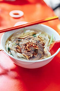 Ban Mian is a popular noodle dish.