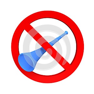 Ban vuvuzela sign