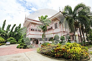 Ban Wongburi historical house in Phrae, Thailand.