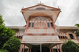 Ban Wongburi historical house in Phrae, Thailand.