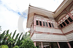 Ban Wongburi historical house in Phrae, Thailand.