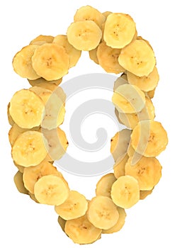 Banana 3D font