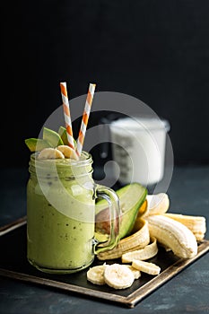 Banana and avocado smoothie