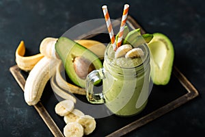 Banana and avocado smoothie