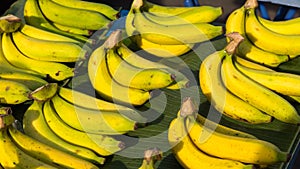 Banana be sold by bunches in market