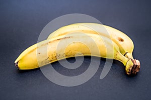 Banana on black