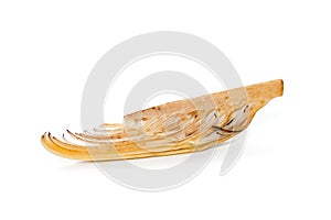 Banana blossom isolated on white