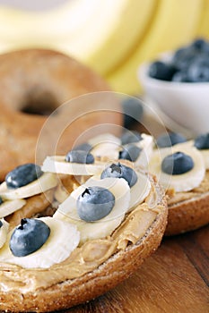 Banana and Blueberry