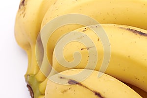 Banana bunch in white background