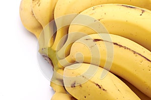 Banana bunch in white background
