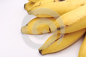 Banana bunch in white background