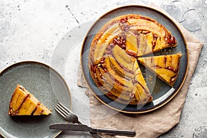 Banana Cake with pecan nuts