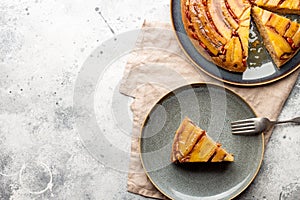 Banana Cake with pecan nuts