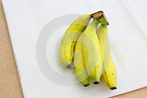 Banana on Calico Background