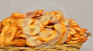 Banana Chips, Dried banana Chips Snack, Kela Wafer, Salted Wafers, Kerala cuisine, Fried Spicy and salty Food, Namkeen or Fryums