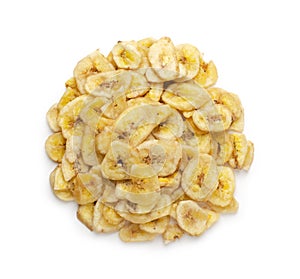 Banana chips isolated