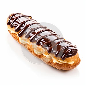 Banana And Chocolate Filled Eclairs - Elongated And Dramatic Pastry