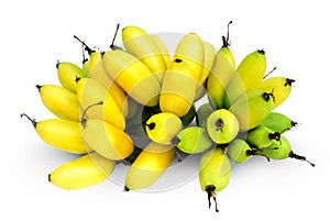 Banana egg.with Clipping Path.