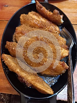 Banana fried brownsugar