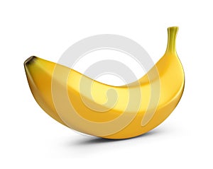 Banana fruit, 3D icon. Illustration
