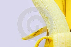 Banana fruit with white background