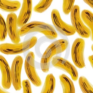 Banana fruits simple seamless background