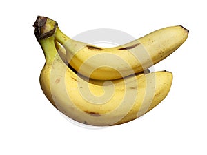 Banana fruits yellow isolated