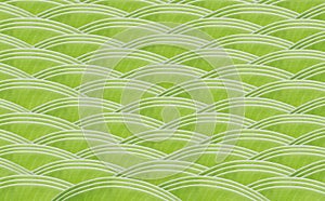 Banana green leaf design wave pattern