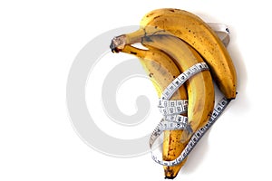 Banana and healthy weight loss, banana and diet,Banana and tape measure