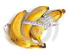 Banana and healthy weight loss, banana and diet,Banana and tape measure