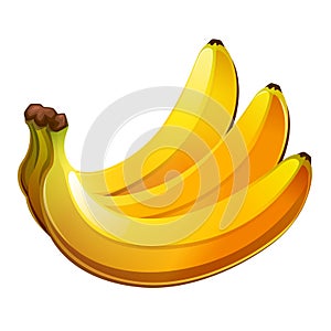 Banana icon on white background