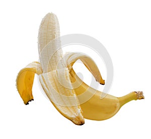 Banana isolated on white background photo