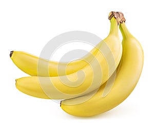 Banana isolated on white background. Clipping path photo