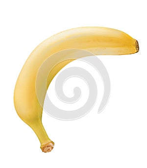 Banana isolated on white background. Clipping path photo