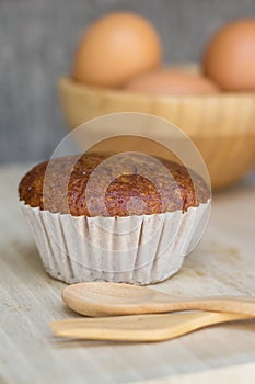 Banana muffin cake