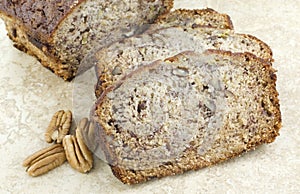 Banana Nut Bread Closeup