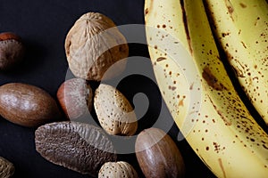 Banana and nuts