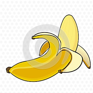 Banana peel cartoon